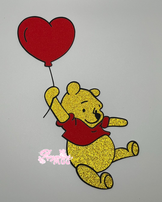 Pooh Heart Bouquet Topper