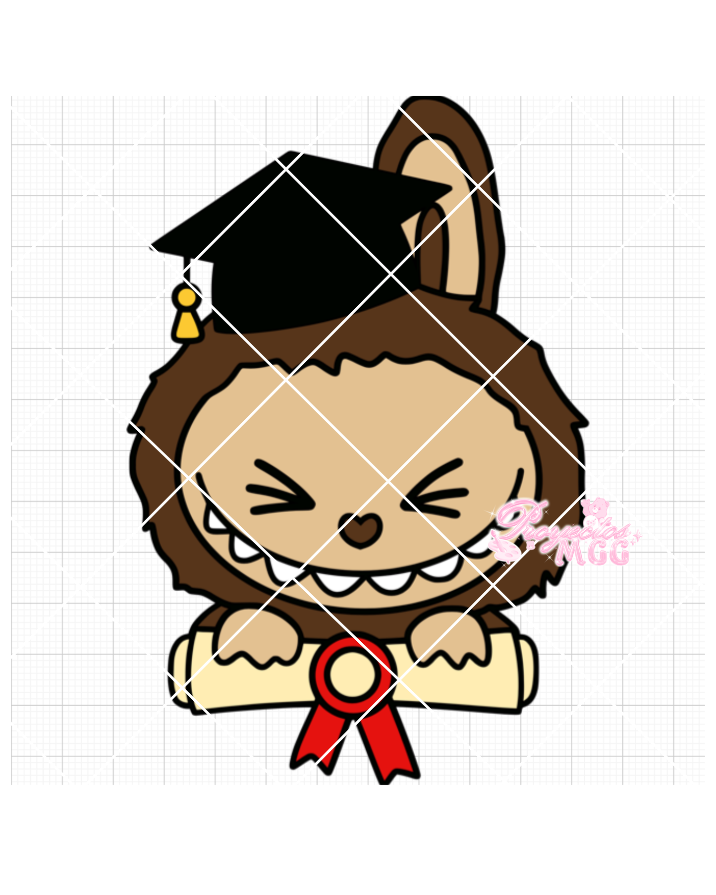 Bubu Wink Face Diploma SVG Digital File
