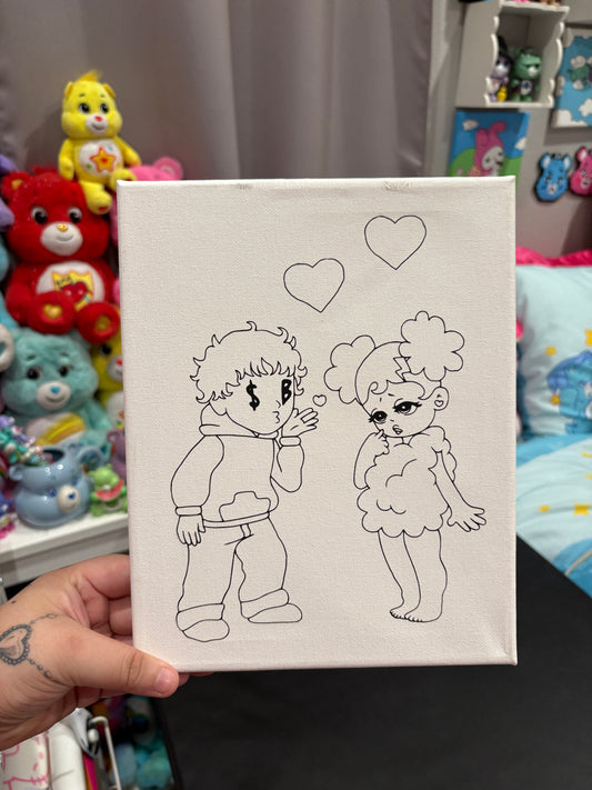 SadBoy & SadGirl Prepped Canvas *discounted*