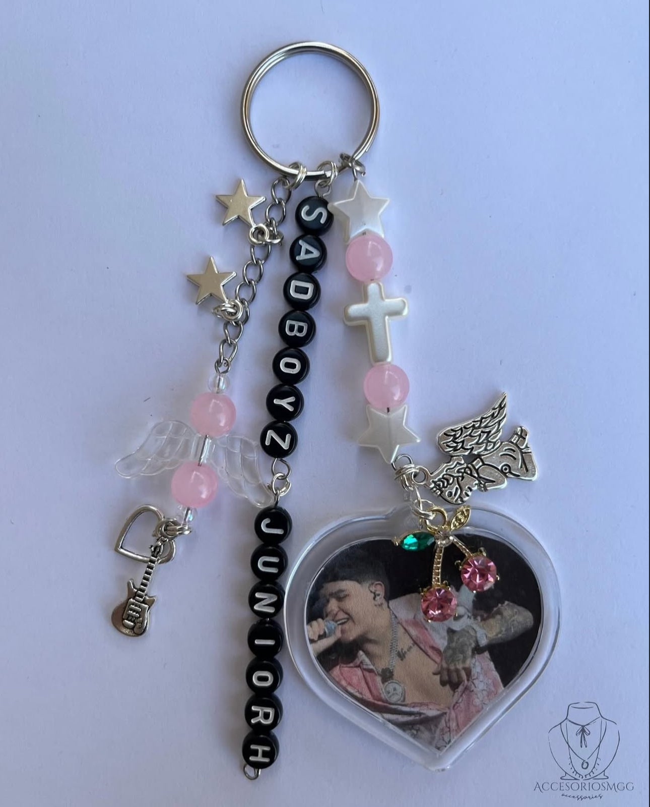 Sadboy Junior H Pink Keychain