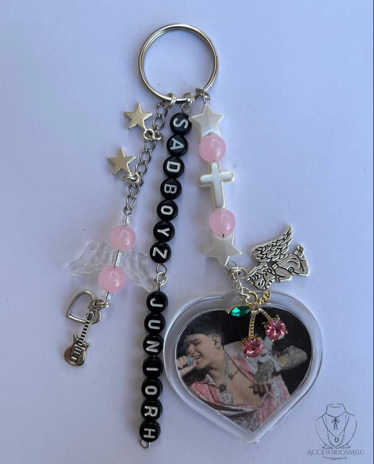 Sadboy Junior H Pink Keychain