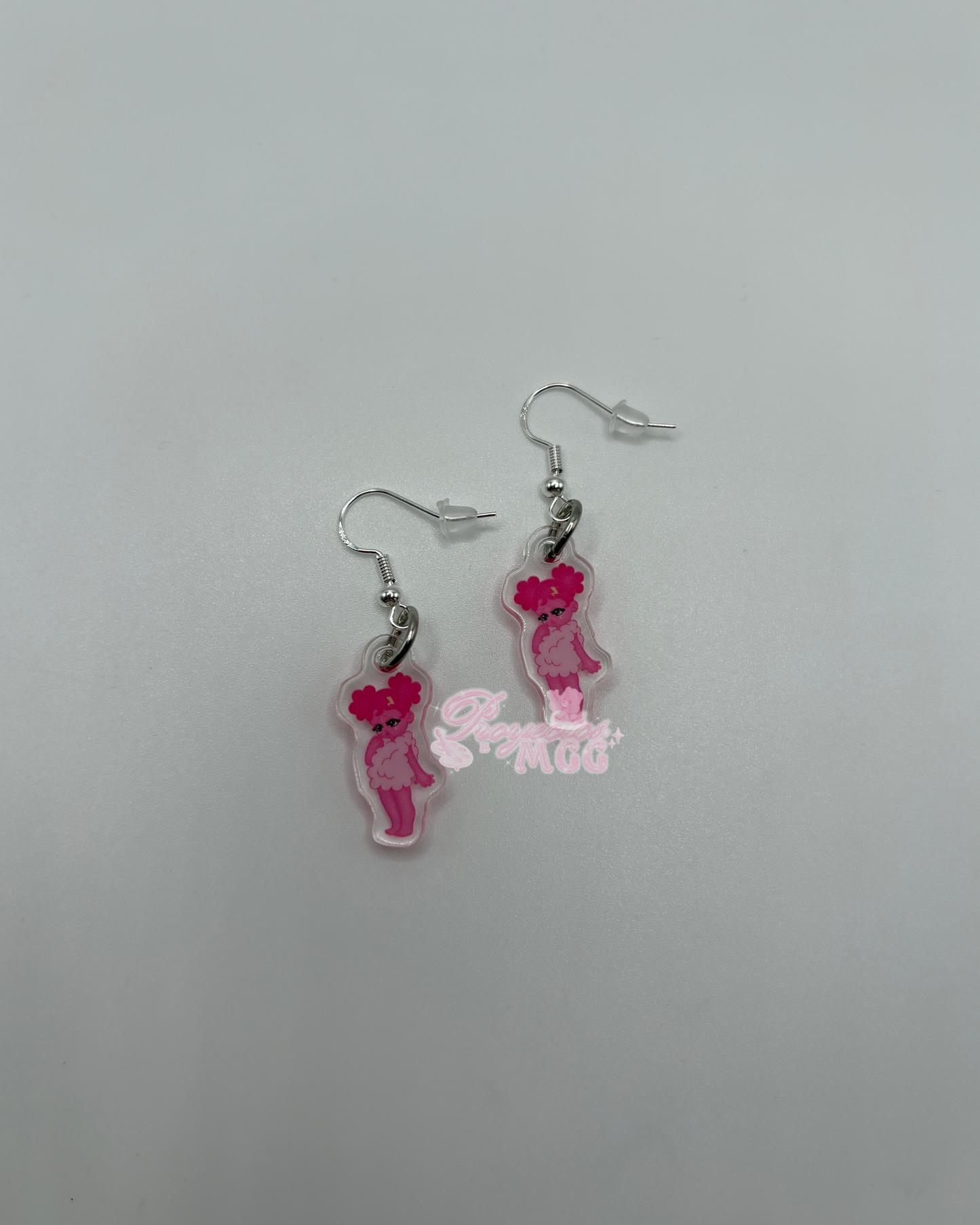Pink SadGirl Acrylic Earrings