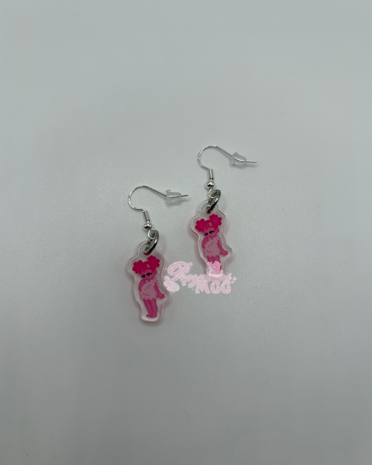 Pink SadGirl Acrylic Earrings