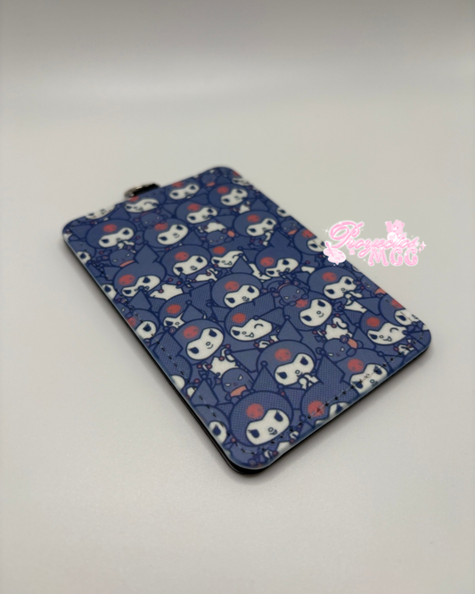 Purple Bunny ID Badge Holder
