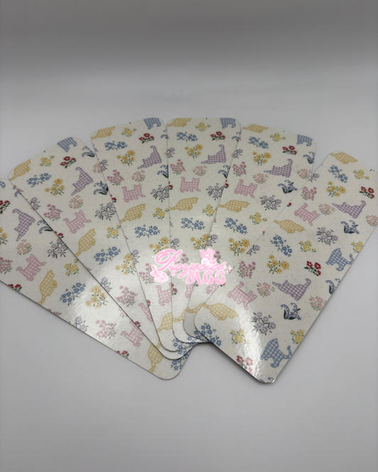 Gingham Cat Laminated Bookmark