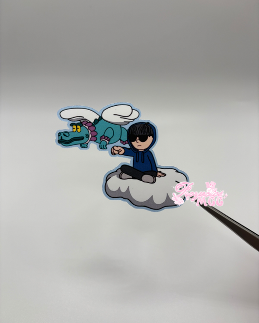 SadBoy Dragon Matte Sticker