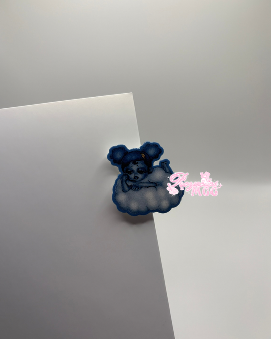 SadGirl Cloud Acrylic Clip