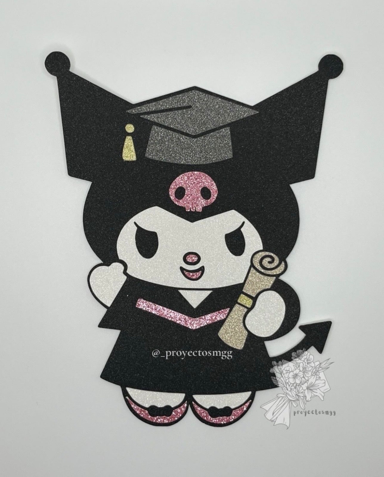 White Bunny Graduation SVG Digital File