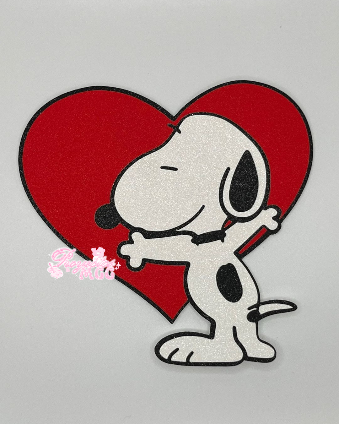 Snoop w/ Heart Bouquet Topper