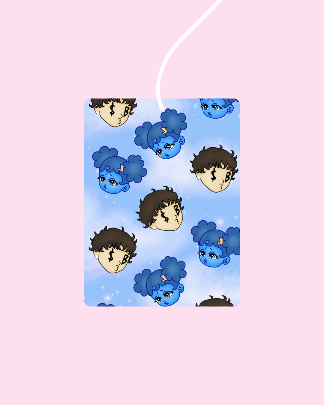 SadBoy & SadGirl Faces Car Air Freshener