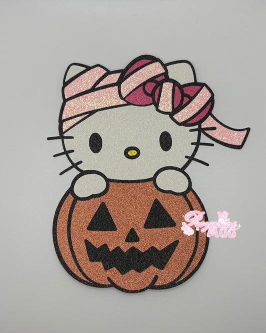 HK Mummy Pumpkin Bouquet Topper