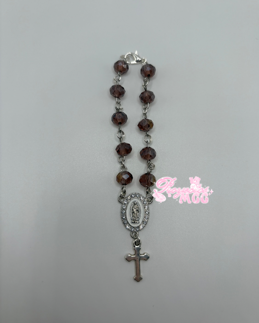 Silver Car Rosario - Brown