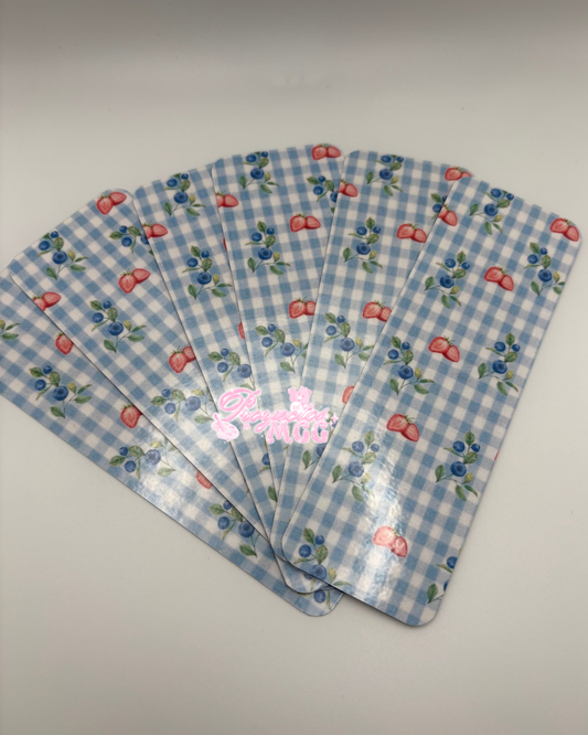 Strawberry Picnic Laminated Bookmark