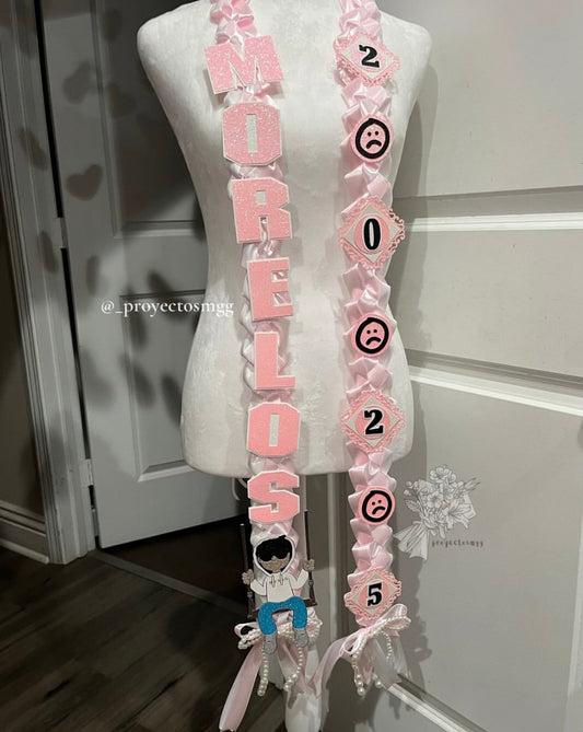 Junior H Pink Grad Lei