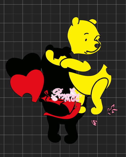 Pooh Cupid SVG Digital File
