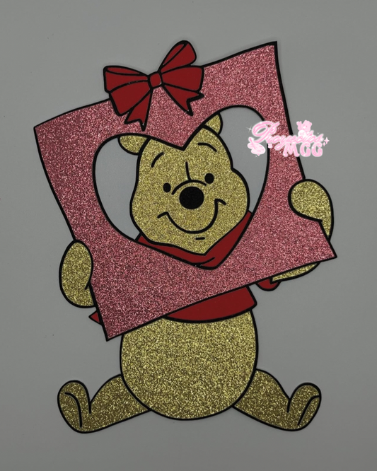 Pooh Love Note Bouquet Topper