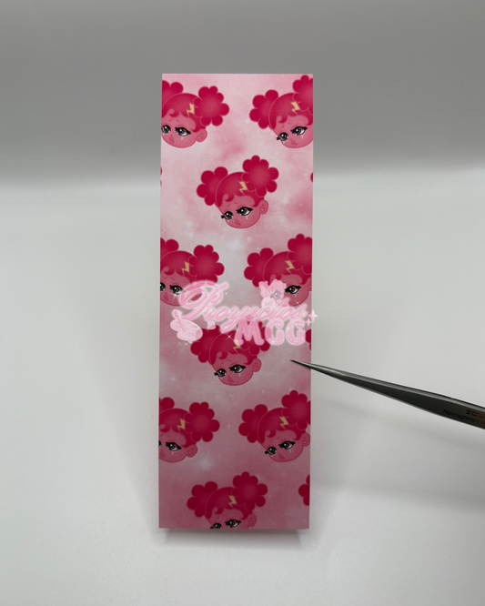Pink SadGirl Face Matte Bookmark