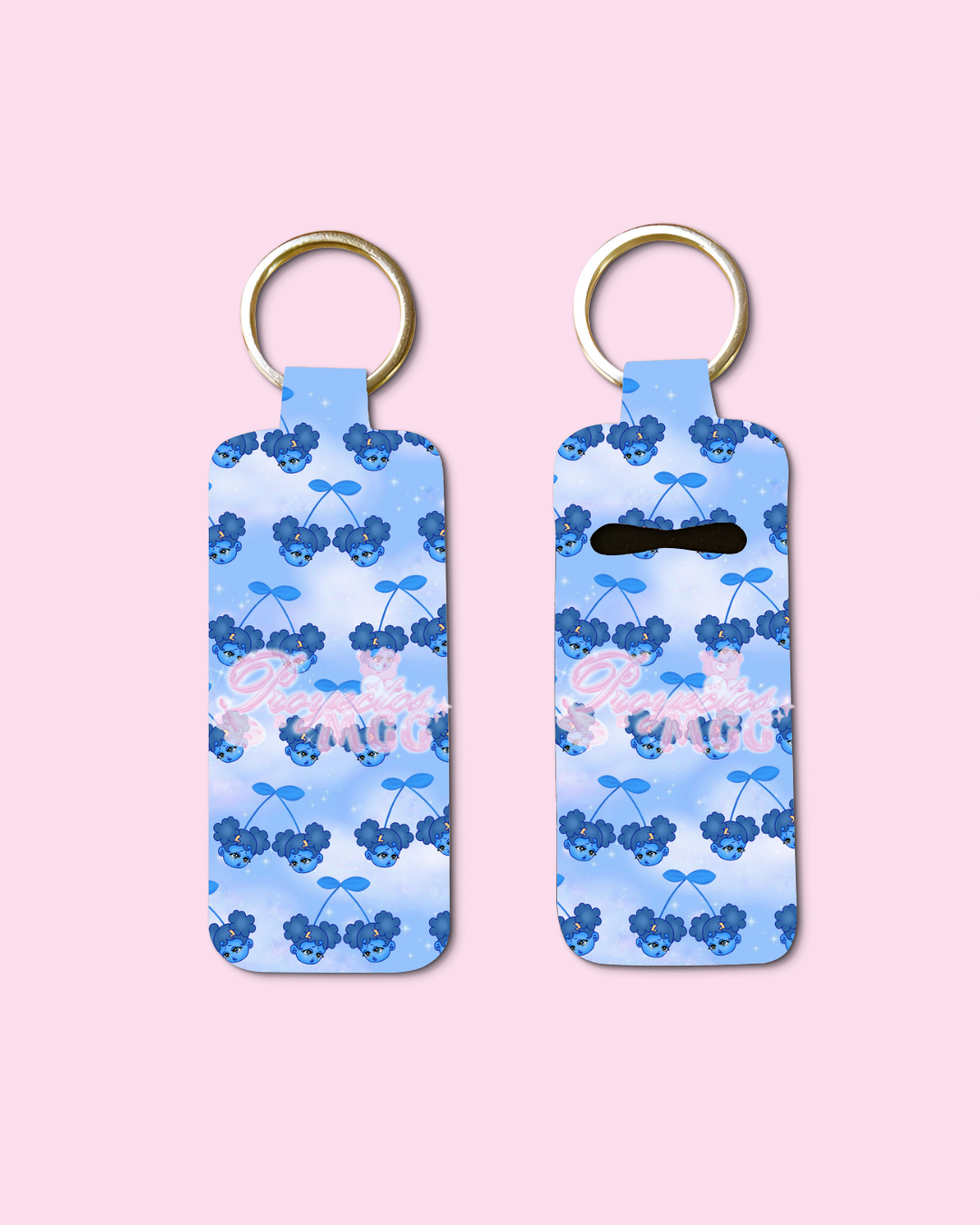 SadGirl Cherry Chapstick Holder Keychain