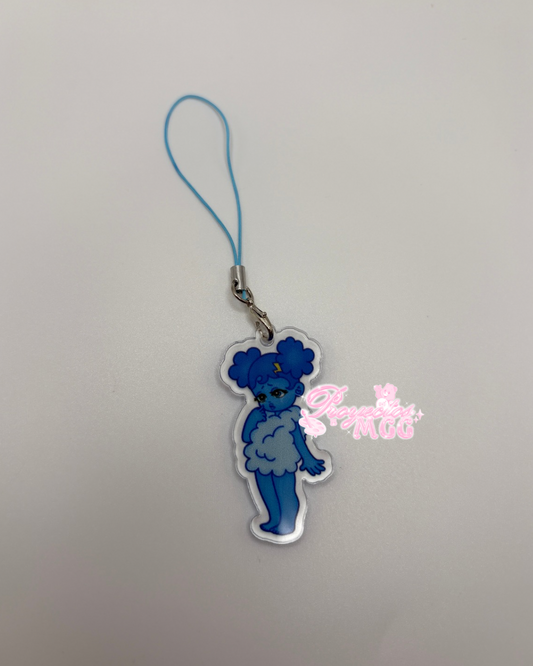 SadGirl Acrylic Phone Charm
