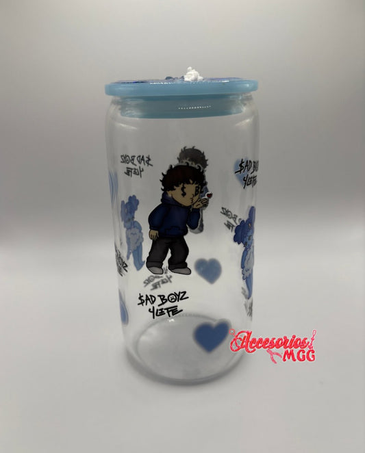 SadBoy 16oz. Glass Cup