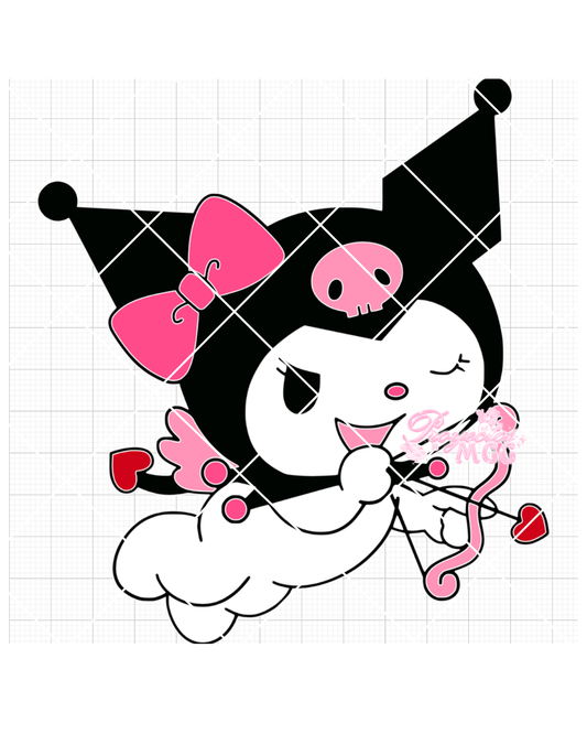 White Bunny V-Day Cupid SVG Digital File