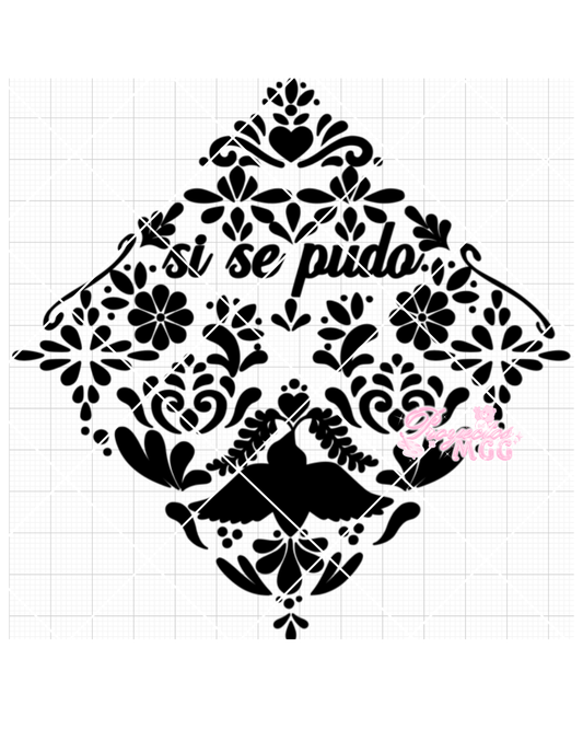 “Si Se Pudo” Grad Cap Design SVG Digital File