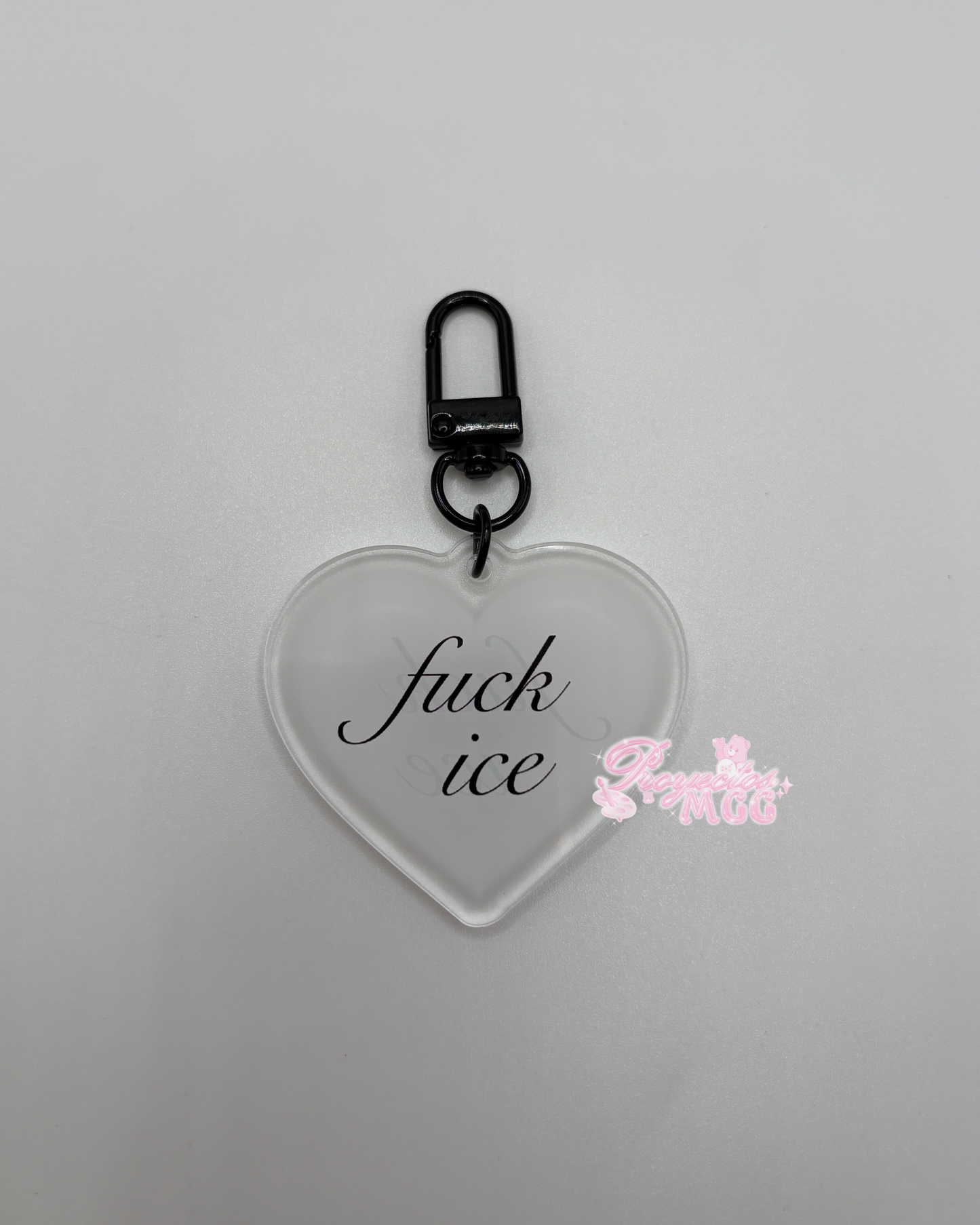 F*CK ICE Monochrome Acrylic Keychain