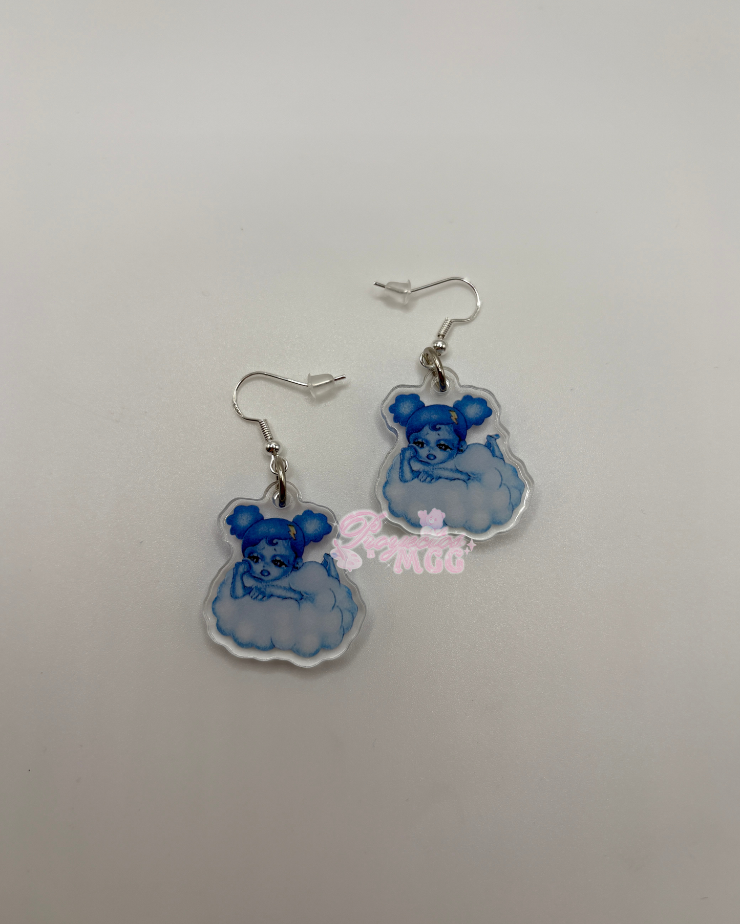 SadGirl Cloud Acrylic Earrings