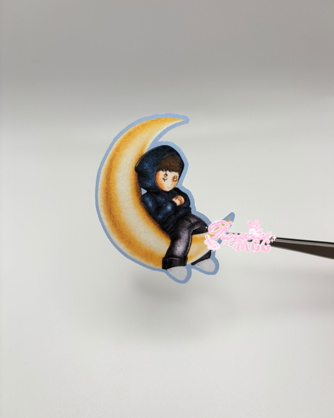 Junior H Moon Matte Sticker