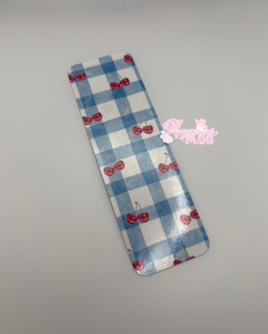 Cherry Picnic Laminated Bookmark