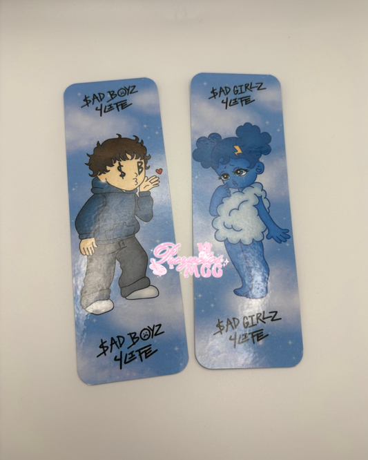 SadBoy & SadGirl Laminated Bookmarks