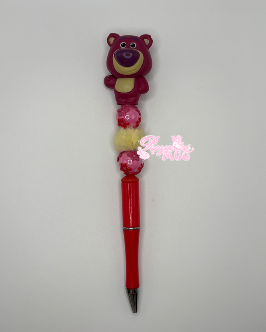 Teddy Bear Beaded Pen
