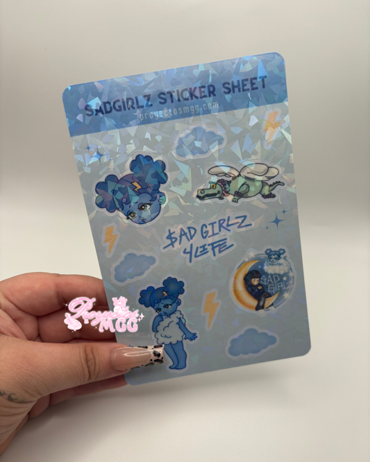 SadGirl Holo Sticker Sheet
