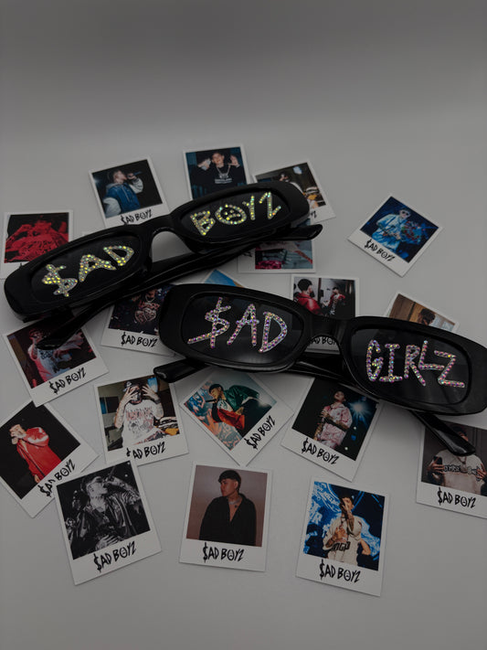 SadBoy OR SadGirl Bedazzled Sunglasses