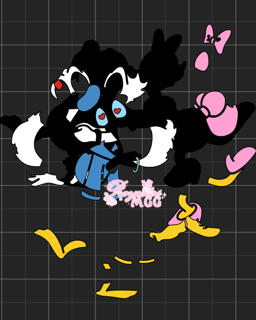 Cute Duck Couple SVG Digital File