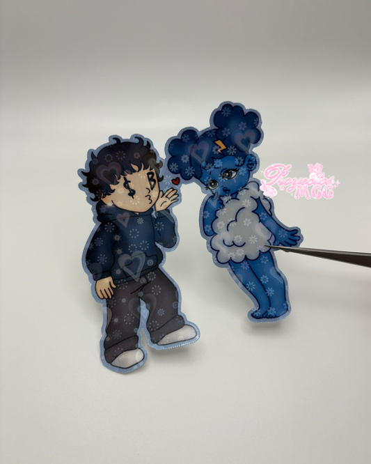 SadBoy & SadGirl Car Decal 4 inch