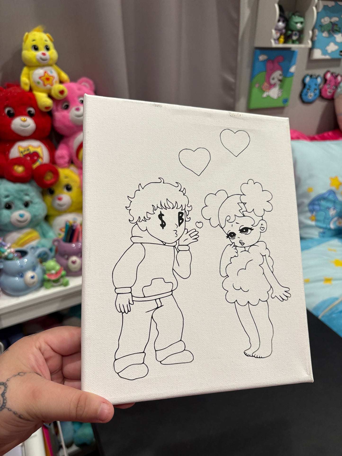 SadBoy & SadGirl Prepped Canvas *discounted*