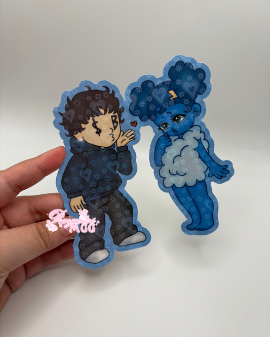 SadBoy & SadGirl Holo Bouquet Topper