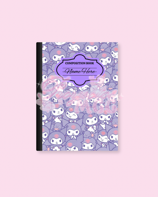 Purple Bunny Notebook