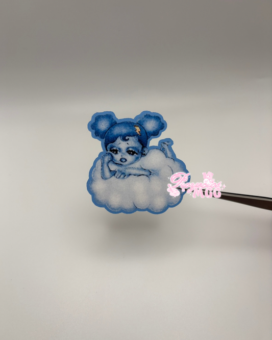 SadGirl Cloud Matte Sticker