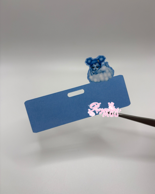 SadGirl Cloud Horizontal ID Badge Topper