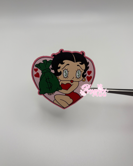 Betty Money Bag Matte Sticker