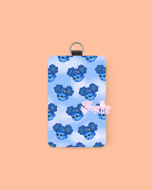 SadGirl Pattern ID Badge Holder