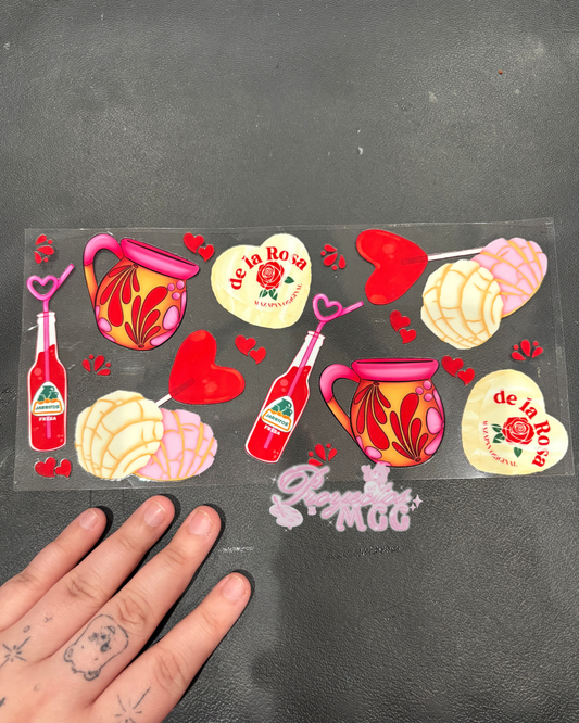 De La Rosa Y Antojitos Glass Cup 16oz