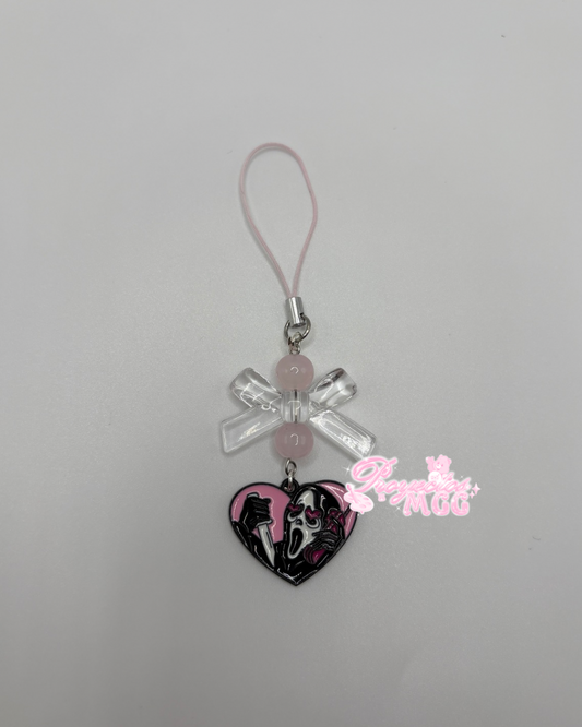 Scream Pink Phone Charm