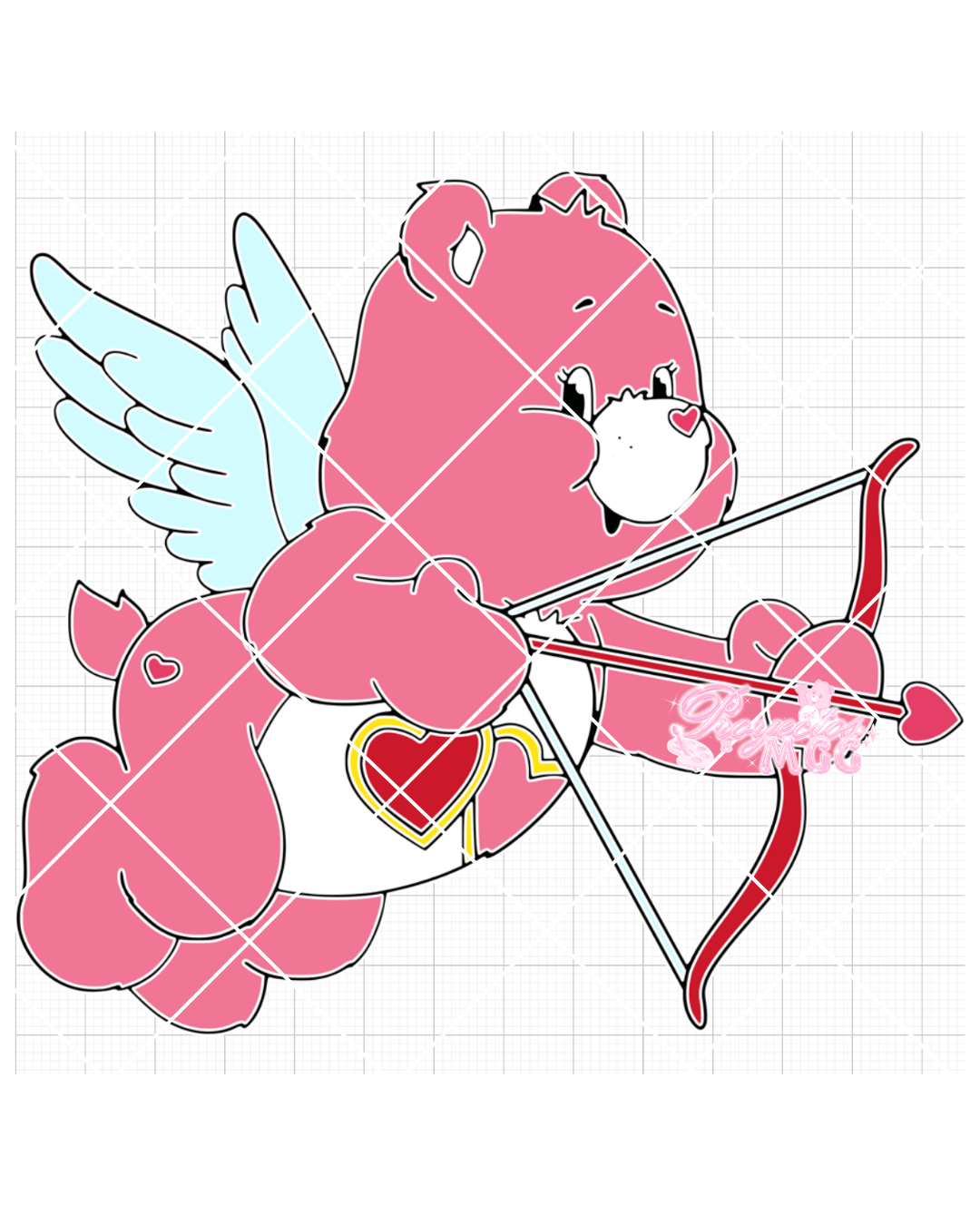 Love Bear Cupid SVG Digital File