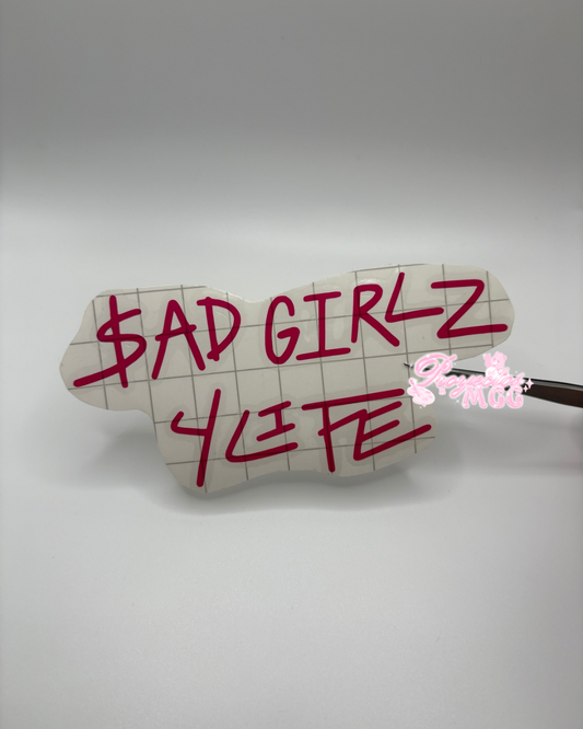 Sad Girl 4 Life Vinyl Car Decal