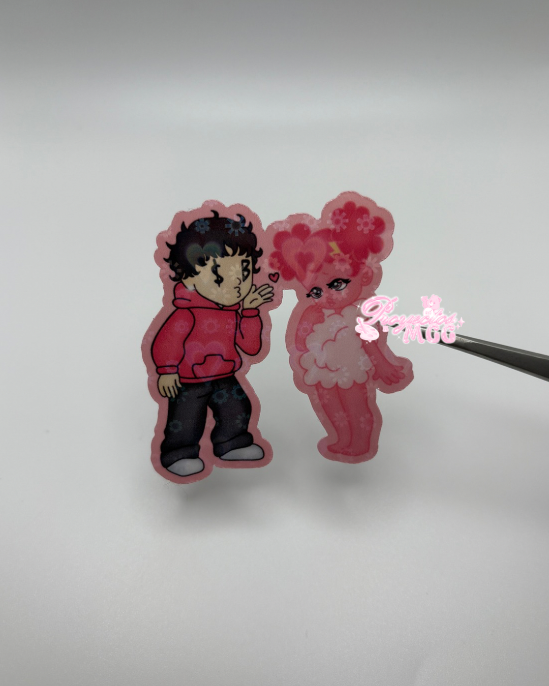 Pink SadBoy & SadGirl Sticker