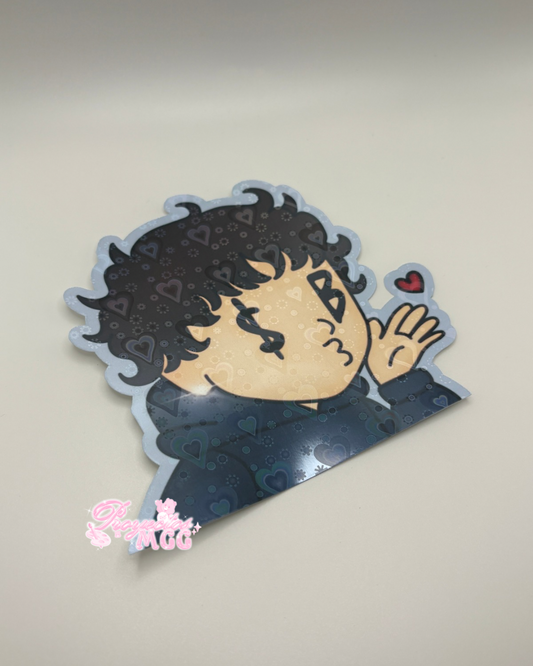 SadBoy Holo Car Peeker Decal