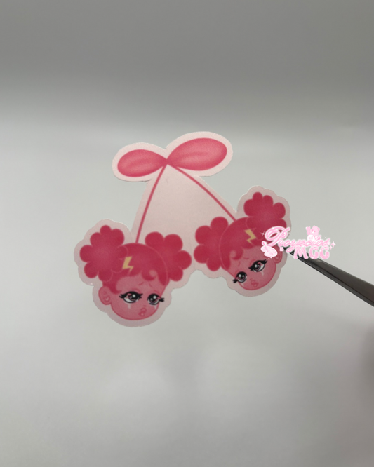 Pink SadGirl Cherry Sticker